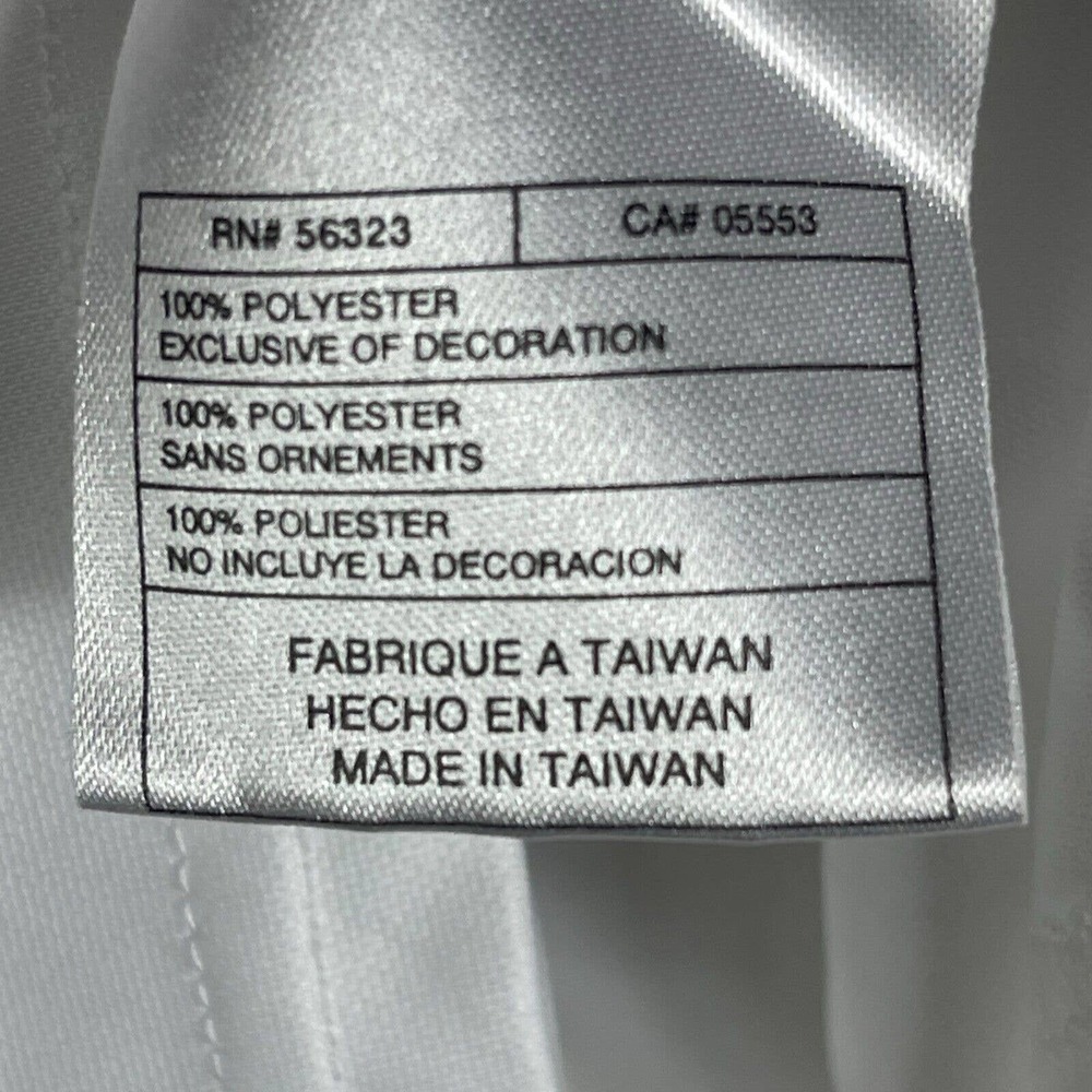 Nike Girls L 12/14 Long Sleeve Athletic Shirt V Neck Stretch White Athletic Fit - Picture 8 of 11
